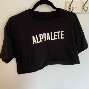 ALPHALETE t-shirt crop top